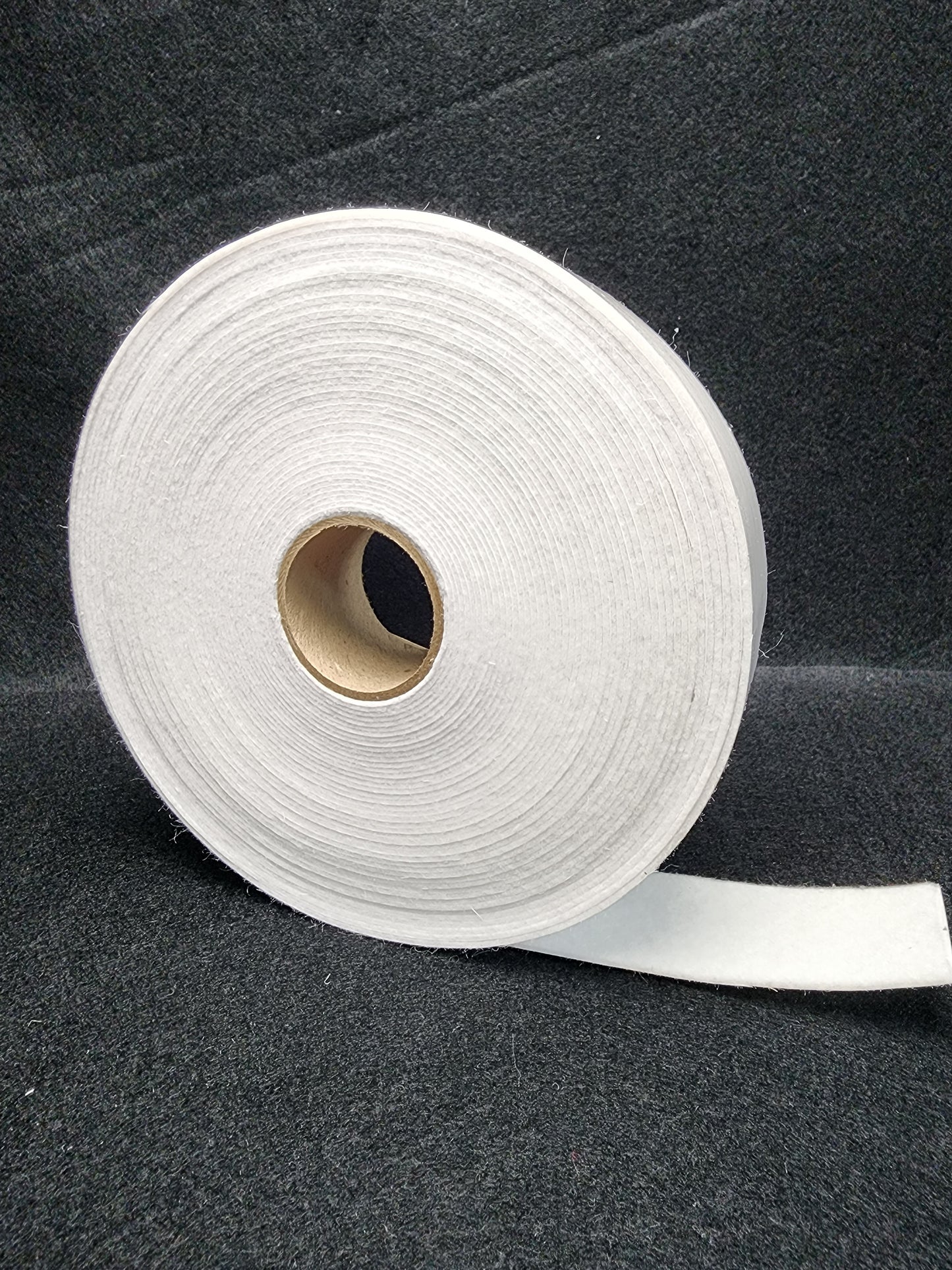 White felt stripping with adhesive