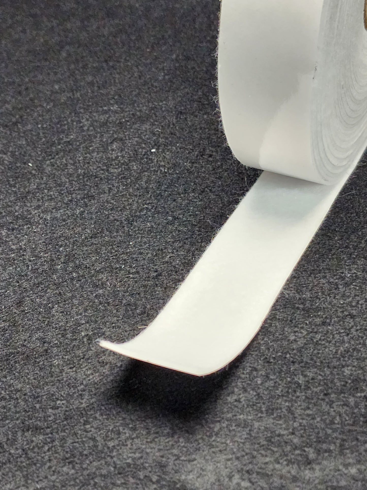 White felt stripping with adhesive