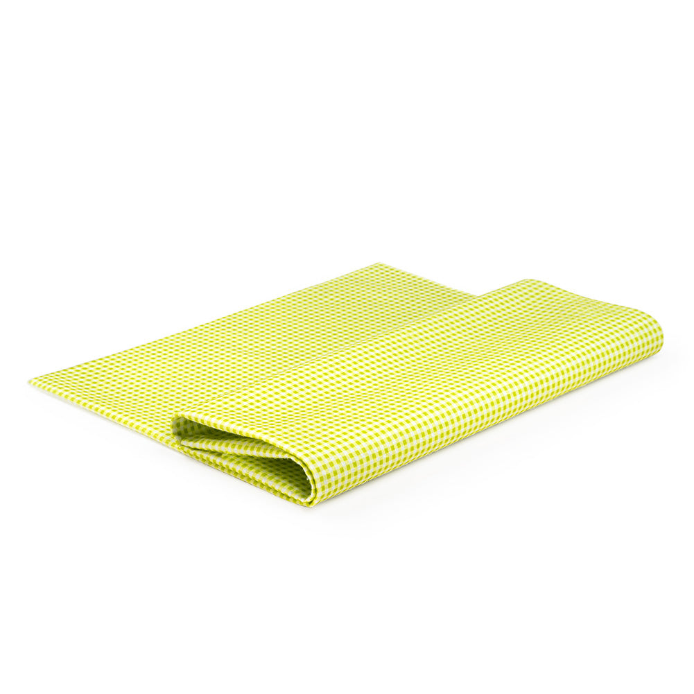 Patterned Craft Felt- Plaid- Lime Green & White