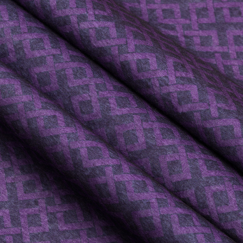 Patterned Craft Felt- Crosslink- Violet & Light Purple