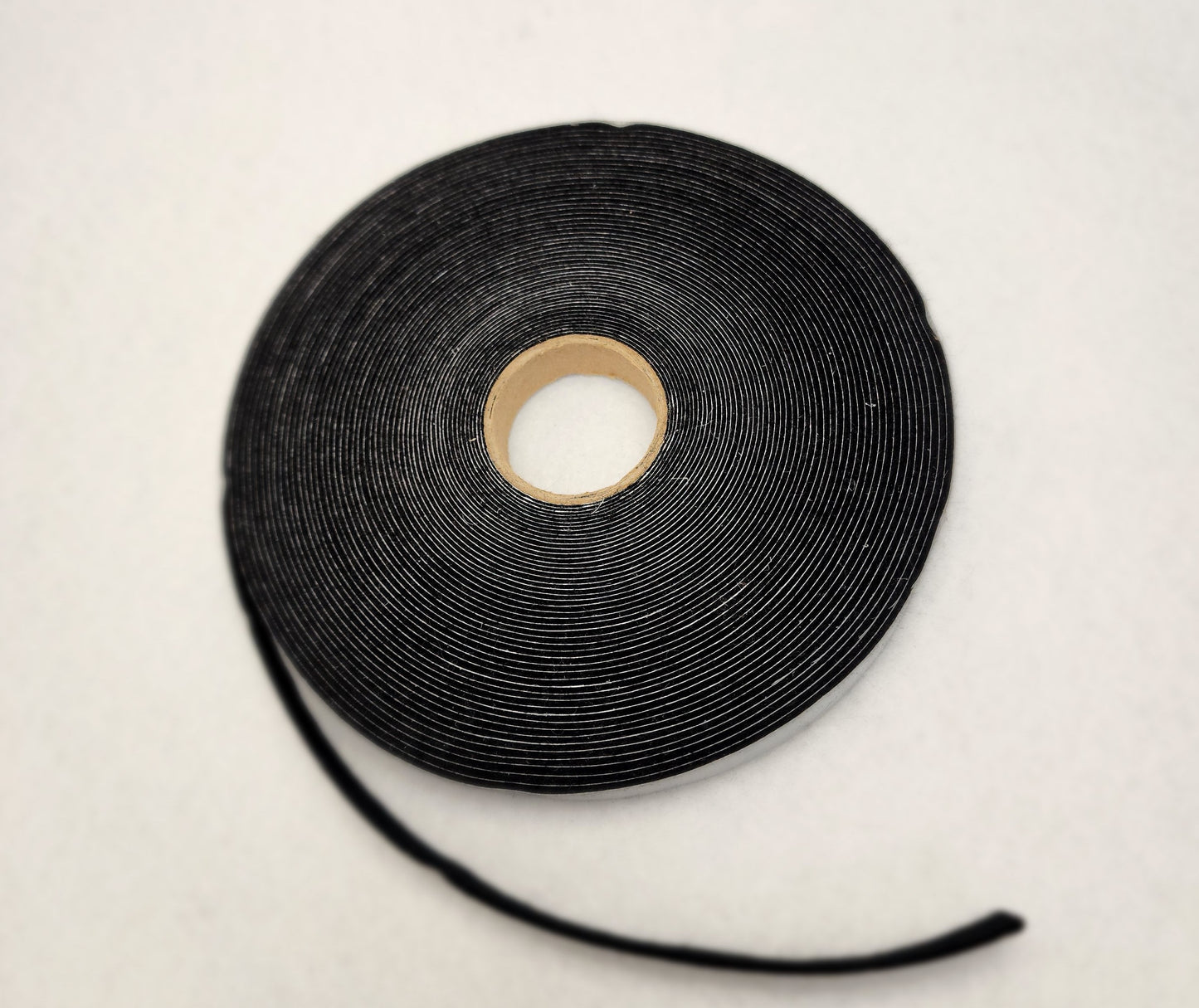 Black felt stripping with adhesive