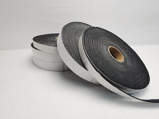 Black felt stripping with adhesive- Pack of 5 Rolls