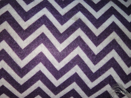 Patterned Craft Felt- Herringbone- Violet & White