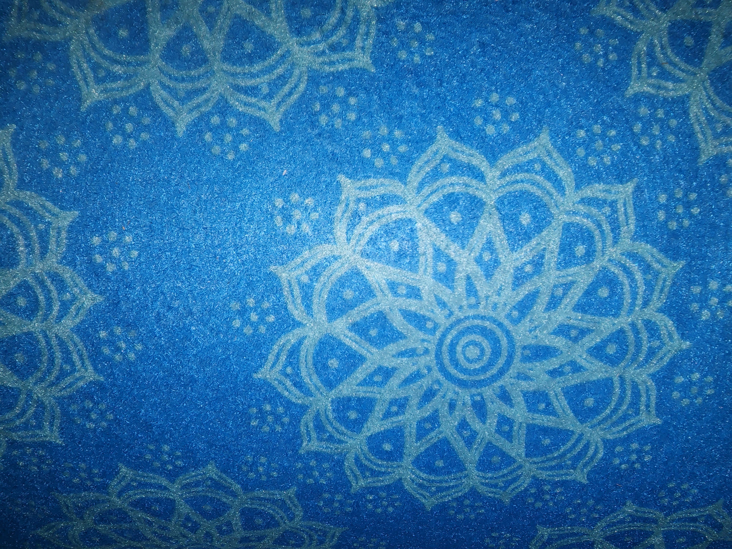 Patterned Craft Felt- Mandala- Blue & Sky Blue