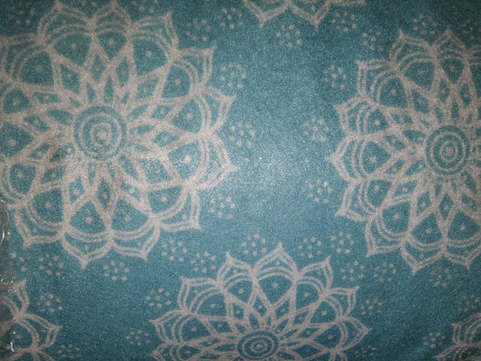 Patterned Craft Felt- Mandala- Sky Blue & White