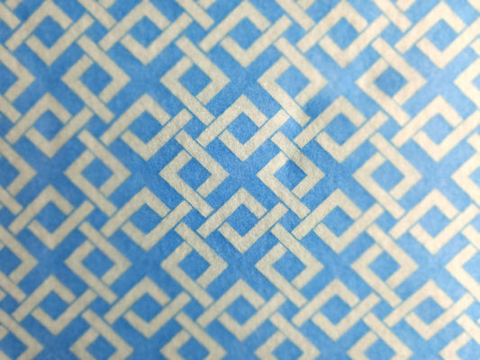 Patterned Craft Felt- Crosslink- Blue & Sky Blue