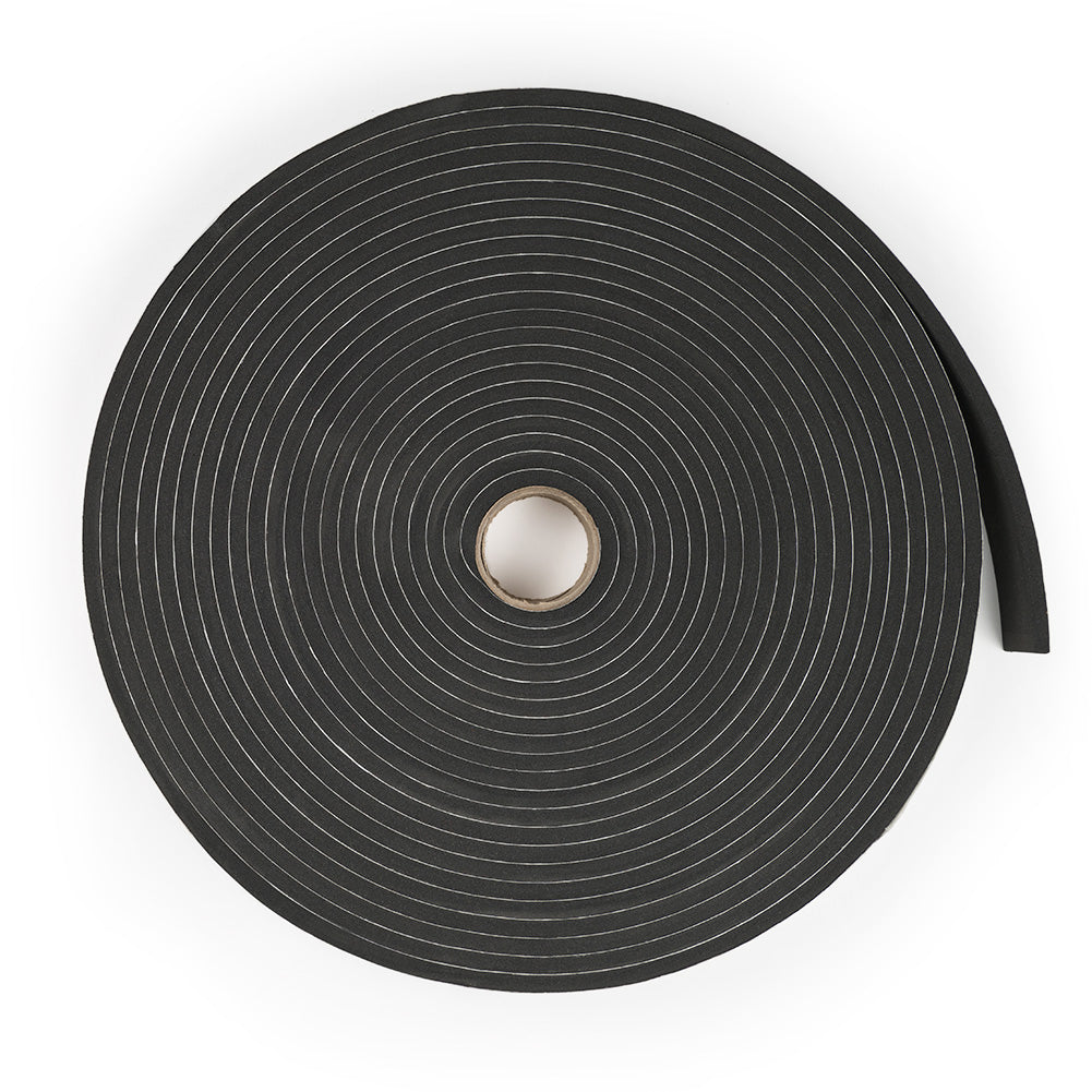 Neoprene Slitted Roll with adhesive 1/8" thick x 50ft