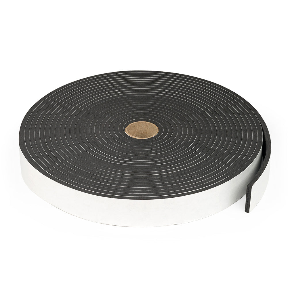 Neoprene Slitted Roll with adhesive. Pack of 5- 1/8" thick x 50ft
