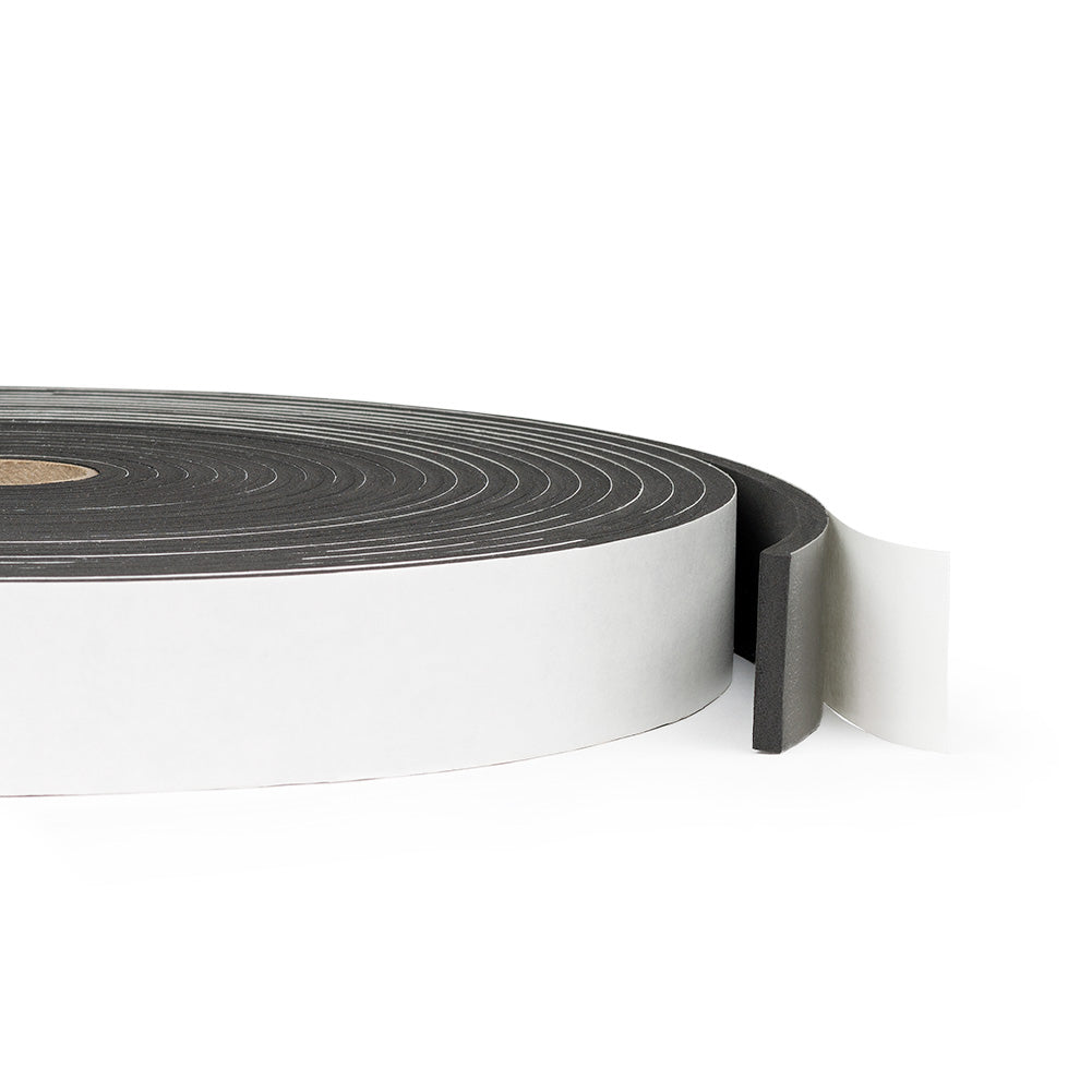 Neoprene Slitted Roll with adhesive. Pack of 5- 1/16" thick x 100ft