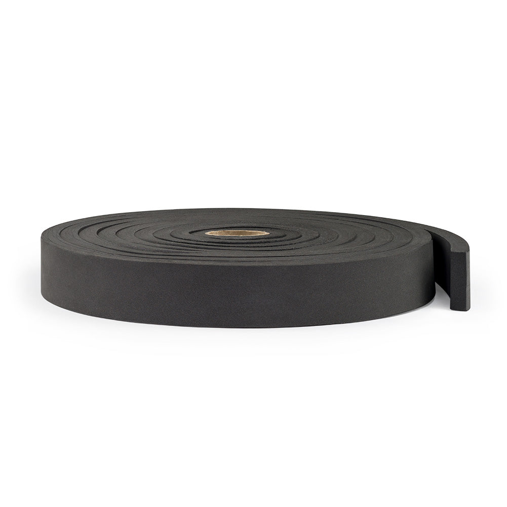 Neoprene Slitted Roll Plain 1" thick x 12.5ft