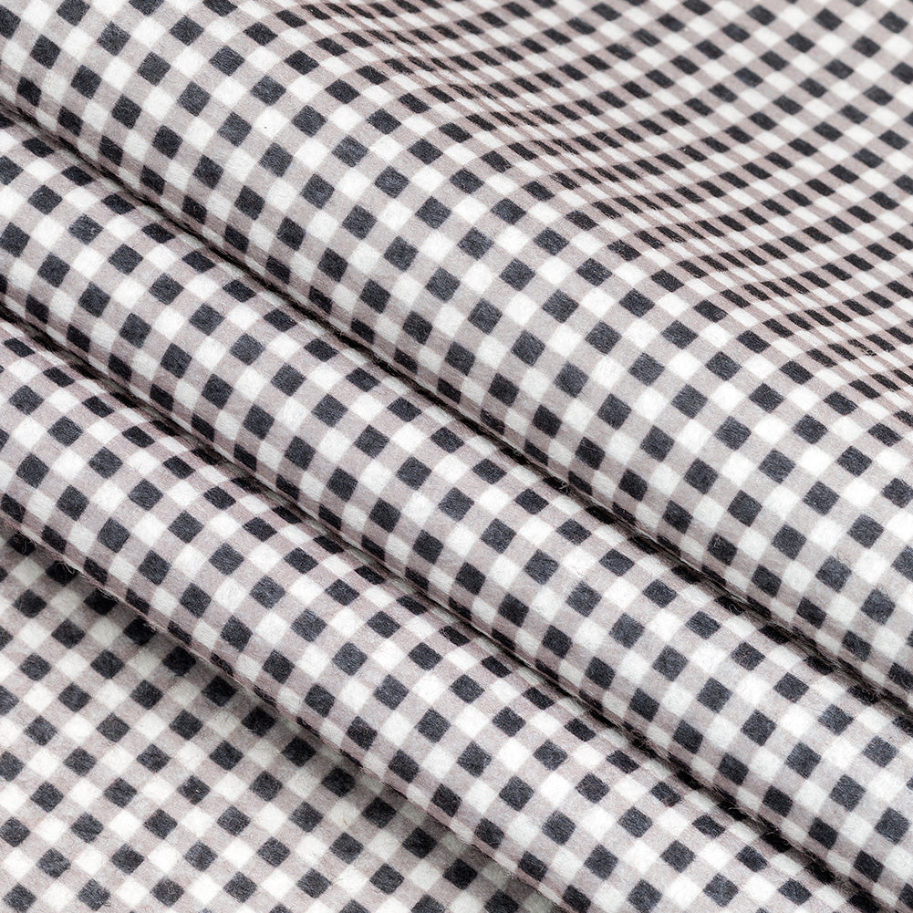 Patterned Craft Felt- Plaid- Black & White