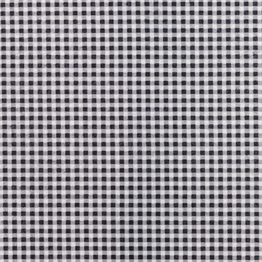 Patterned Craft Felt- Plaid- Black & White