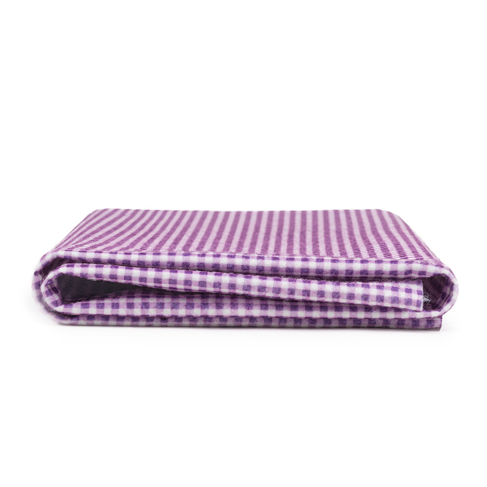 Patterned Craft Felt- Plaid- Violet & White