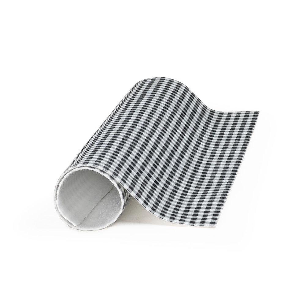 Patterned Craft Felt- Plaid- Black & White