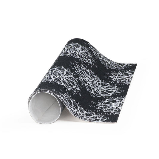 Patterned Craft Felt- Mandala- Black & White