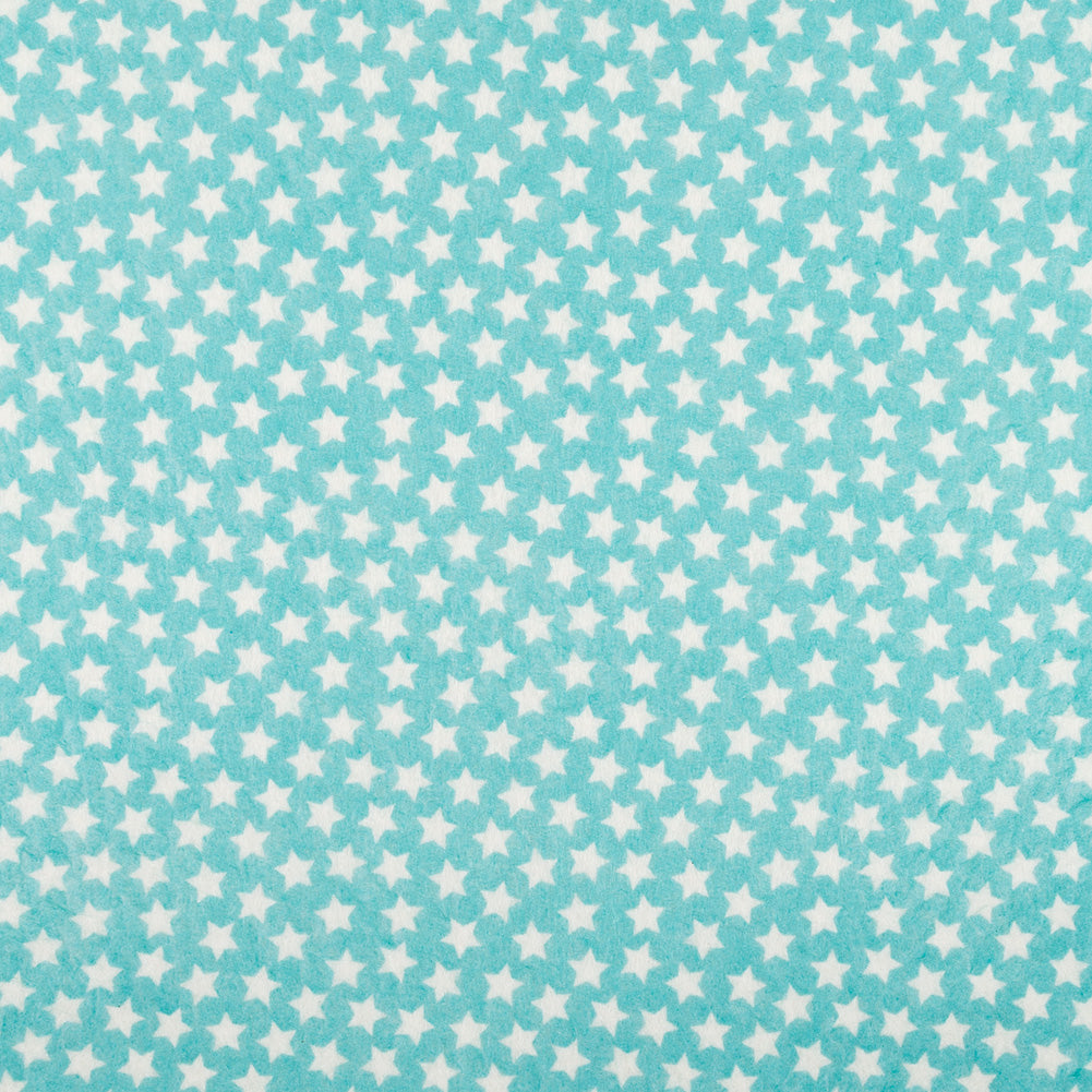 Patterned Craft Felt- Stars- Sky Blue & White